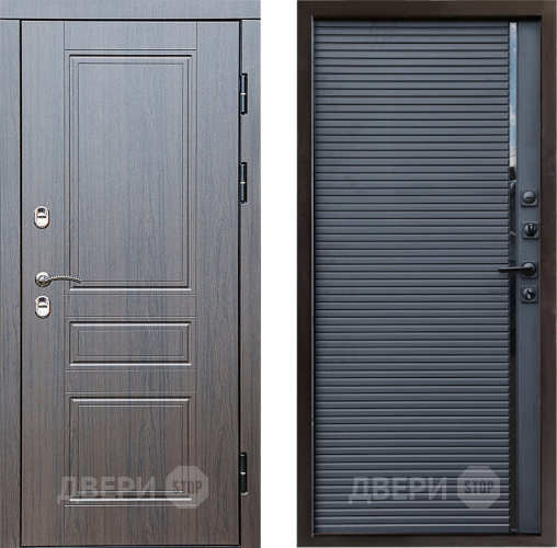 Входная металлическая Дверь Престиж TERMO с терморазрывом Классика Porte Черный кварц в Подольск