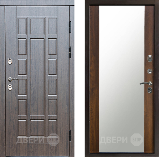 Входная металлическая Дверь Престиж TERMO с терморазрывом Престиж Зеркало Дуб в Подольск