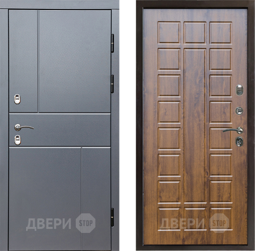 Входная металлическая Дверь Престиж TERMO с терморазрывом Горизонт Грэй Престиж Дуб в Подольск