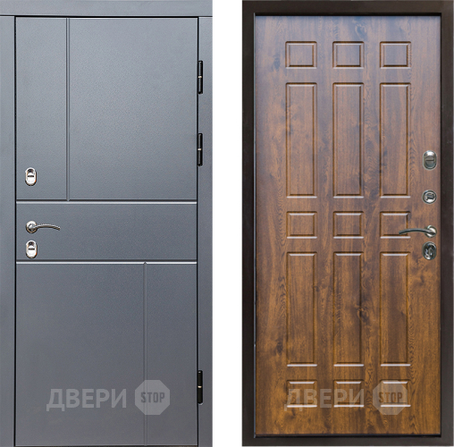 Входная металлическая Дверь Престиж TERMO с терморазрывом Горизонт Грэй Спарта Дуб в Подольск