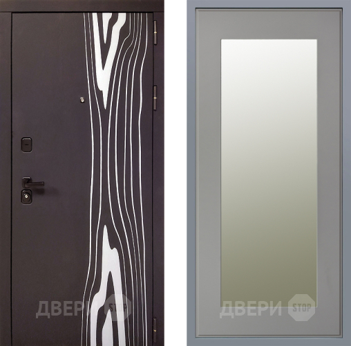 Дверь Заводские двери Леванте Зеркало Модерн Грей софт в Подольск