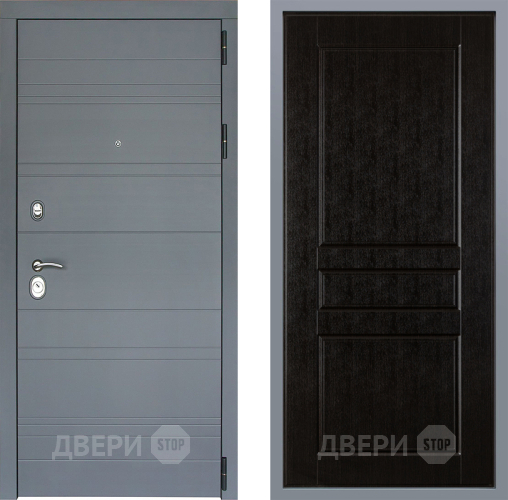 Дверь Заводские двери Лира Софт графит К-2 Венге в Подольск