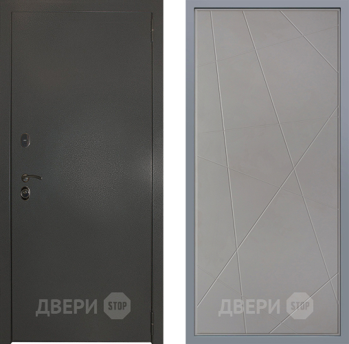 Дверь Заводские двери Эталон 3к антик серебро Флитта Грей софт в Подольск