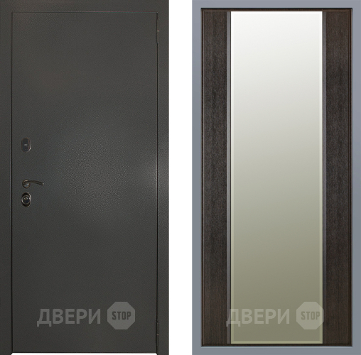Дверь Заводские двери Эталон 3к антик серебро Зеркало Макси Венге в Подольск
