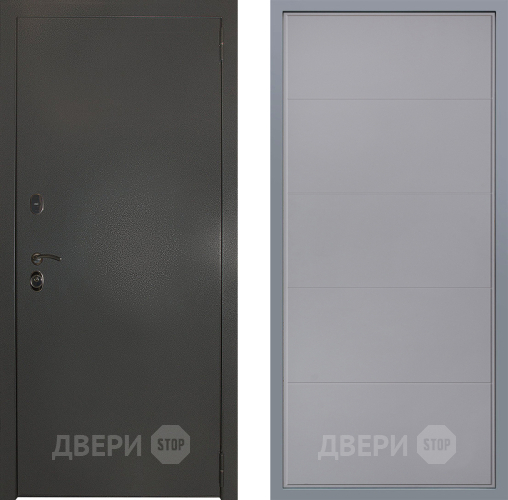 Дверь Заводские двери Эталон 3к антик серебро Тривия Грей софт в Подольск