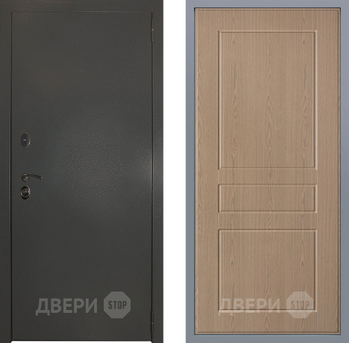 Дверь Заводские двери Эталон 3к антик серебро К-2 Беленый дуб в Подольск