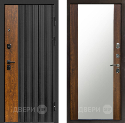 Входная металлическая Дверь Престиж Prestizh Зеркало Дуб в Подольск