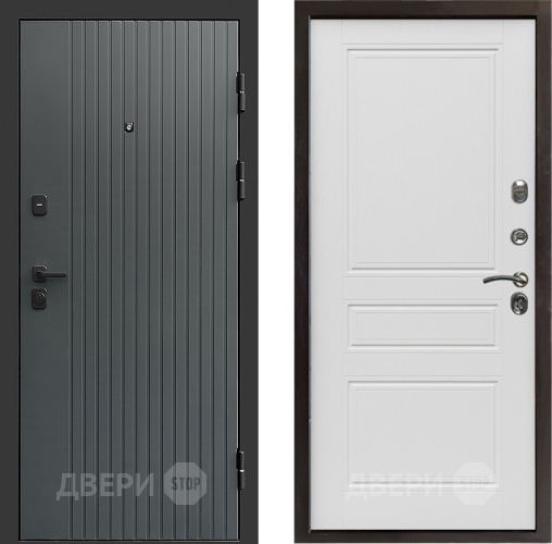 Входная металлическая Дверь Престиж Tvist Grey Классика Лиственница белая в Подольск