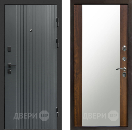 Дверь Престиж Tvist Grey Зеркало Дуб в Подольск
