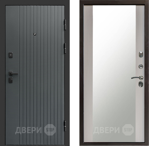 Дверь Престиж Tvist Grey Зеркало Лиственница белая в Подольск