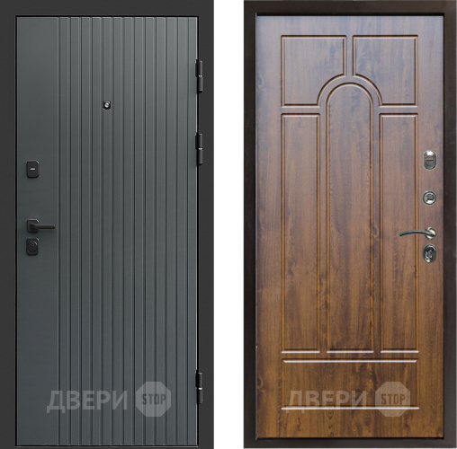 Входная металлическая Дверь Престиж Tvist Grey Арка Дуб в Подольск