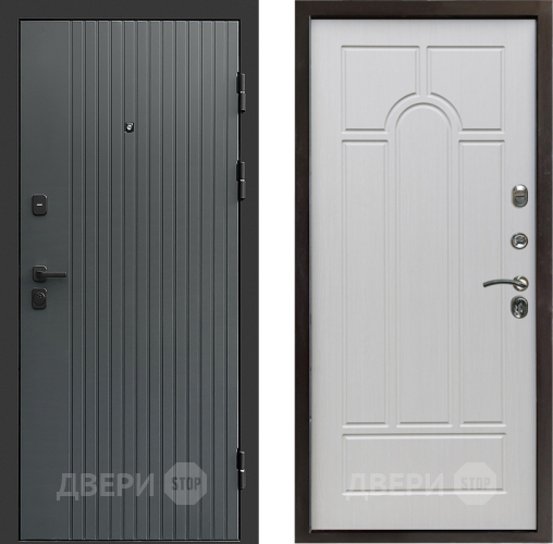 Входная металлическая Дверь Престиж Tvist Grey Арка Лиственница белая в Подольск