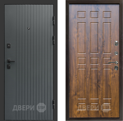 Входная металлическая Дверь Престиж Tvist Grey Спарта Дуб в Подольск