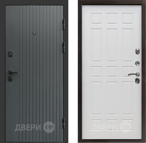 Входная металлическая Дверь Престиж Tvist Grey Спарта Лиственница белая в Подольск