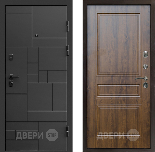 Входная металлическая Дверь Престиж Kvadro Классика Дуб в Подольск