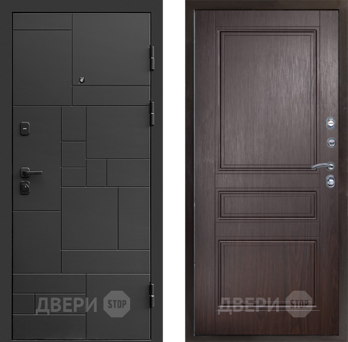 Входная металлическая Дверь Престиж Kvadro Классика Венге в Подольск