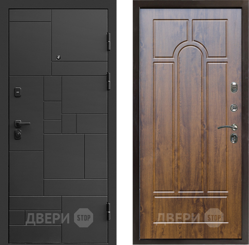 Входная металлическая Дверь Престиж Kvadro Арка Дуб в Подольск