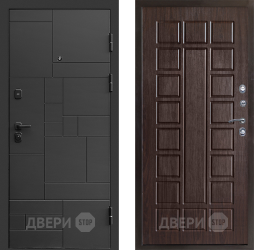 Входная металлическая Дверь Престиж Kvadro Престиж Венге в Подольск