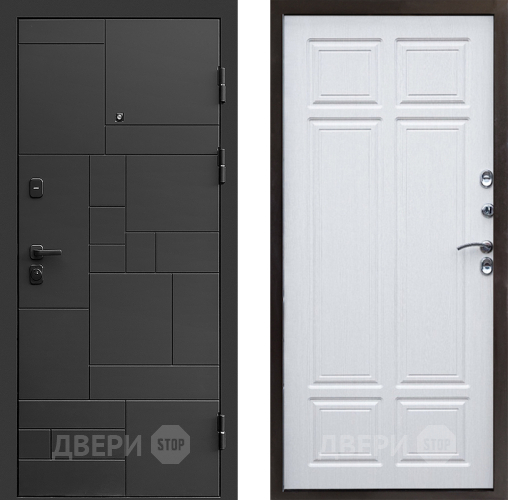 Входная металлическая Дверь Престиж Kvadro Премиум Лиственница белая в Подольск