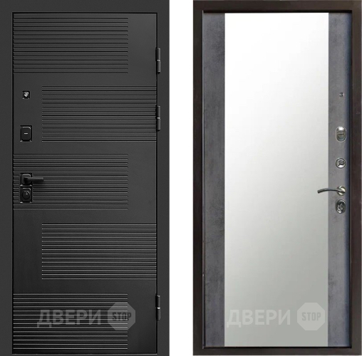 Входная металлическая Дверь Престиж Favorit Зеркало Бетон темный в Подольск