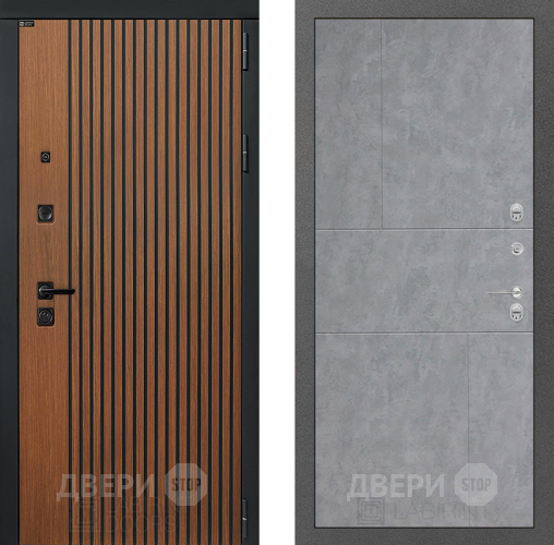 Входная металлическая Дверь Лабиринт (LABIRINT) Шторм 21 Бетон светлый в Подольск