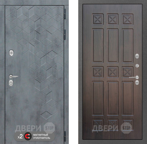 Входная металлическая Дверь Лабиринт (LABIRINT) Бетон 16 VINORIT Алмон 28 в Подольск