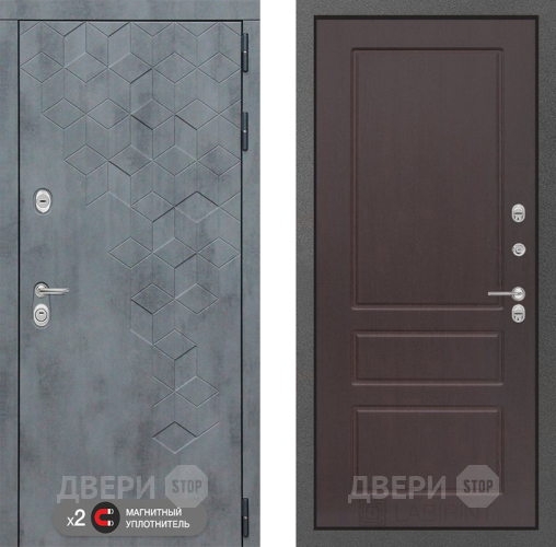Дверь Лабиринт (LABIRINT) Бетон 03 Орех премиум в Подольск