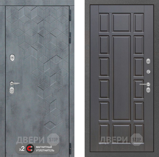 Входная металлическая Дверь Лабиринт (LABIRINT) Бетон 12 Венге в Подольск