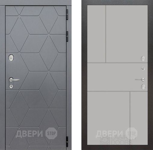 Входная металлическая Дверь Лабиринт (LABIRINT) Cosmo 21 Грей софт в Подольск