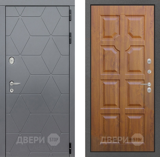 Входная металлическая Дверь Лабиринт (LABIRINT) Cosmo 17 Дуб золото в Подольск