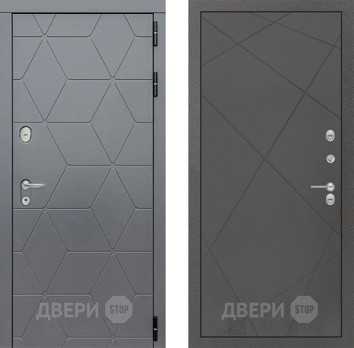 Входная металлическая Дверь Лабиринт (LABIRINT) Cosmo 24 Графит софт в Подольск