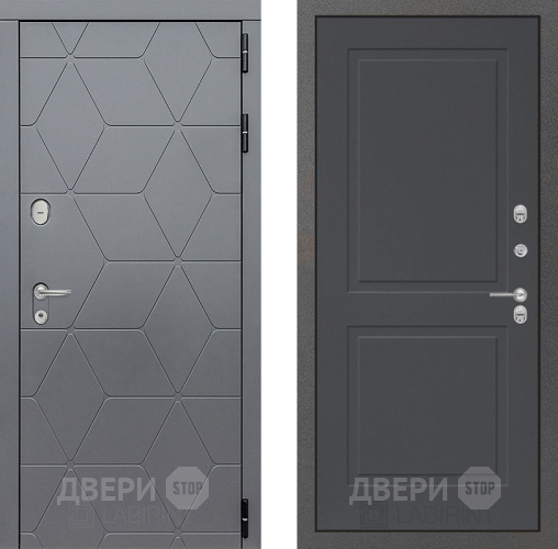 Входная металлическая Дверь Лабиринт (LABIRINT) Cosmo 11 Графит софт в Подольск