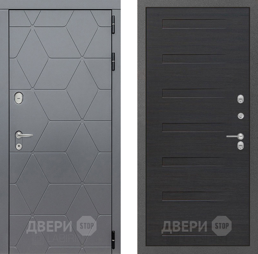 Входная металлическая Дверь Лабиринт (LABIRINT) Cosmo 14 Эковенге поперечный в Подольск