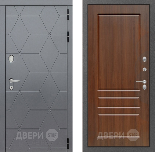 Входная металлическая Дверь Лабиринт (LABIRINT) Cosmo 03 Орех бренди в Подольск
