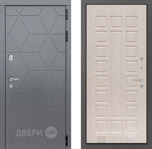 Входная металлическая Дверь Лабиринт (LABIRINT) Cosmo 04 Беленый дуб в Подольск
