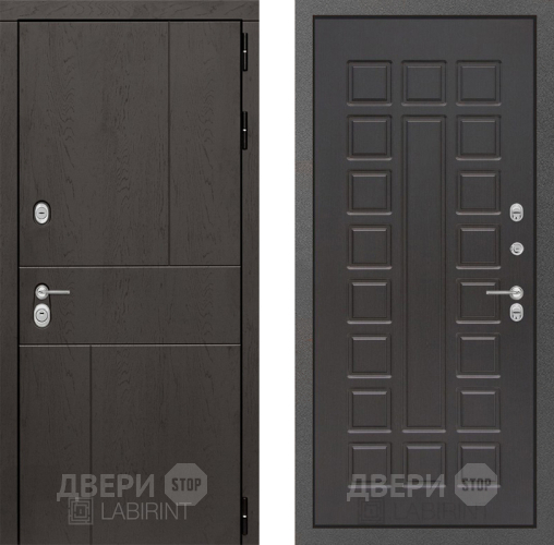 Входная металлическая Дверь Лабиринт (LABIRINT) Urban 04 Венге в Подольск