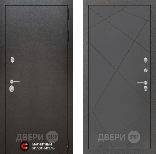 Входная металлическая Дверь Лабиринт (LABIRINT) Silver 24 Графит софт в Подольск