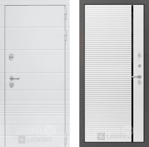 Дверь Лабиринт (LABIRINT) Трендо 22 Белый софт в Подольск