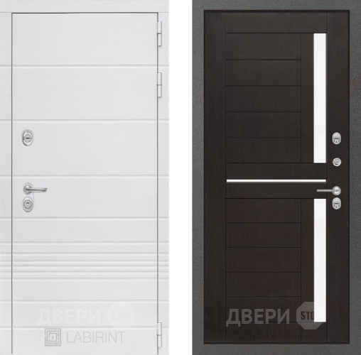 Входная металлическая Дверь Лабиринт (LABIRINT) Трендо 02 Венге в Подольск