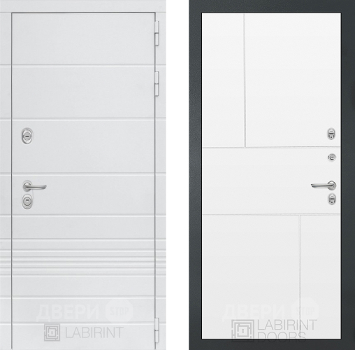 Дверь Лабиринт (LABIRINT) Трендо 21 Белый софт в Подольск