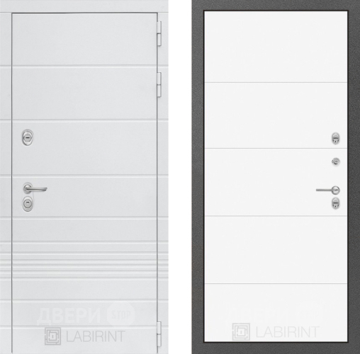 Дверь Лабиринт (LABIRINT) Трендо 13 Белый софт в Подольск