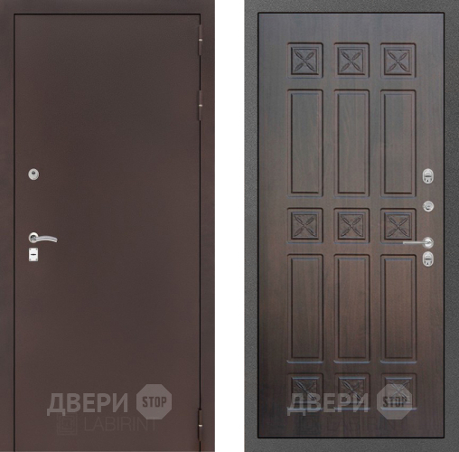 Входная металлическая Дверь Лабиринт (LABIRINT) Classic антик медь 16 VINORIT Алмон 28 в Подольск
