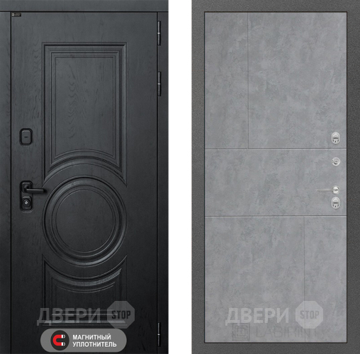 Входная металлическая Дверь Лабиринт (LABIRINT) Гранд 21 Бетон светлый в Подольск