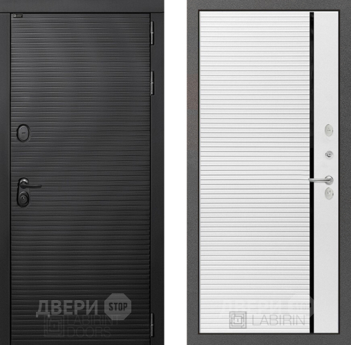 Входная металлическая Дверь Лабиринт (LABIRINT) Вулкано 22 Белый софт в Подольск