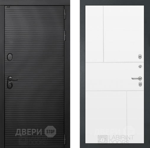 Входная металлическая Дверь Лабиринт (LABIRINT) Вулкано 21 Белый софт в Подольск