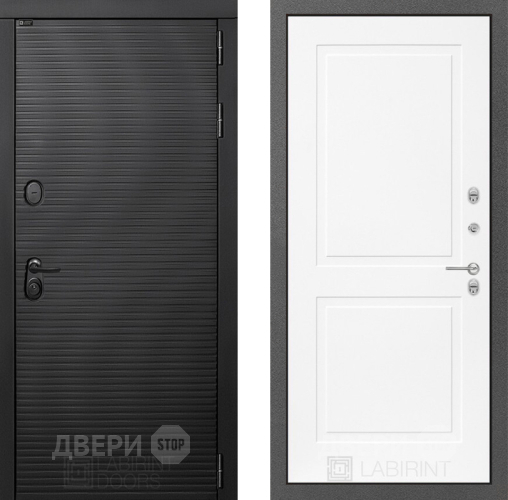 Входная металлическая Дверь Лабиринт (LABIRINT) Вулкано 11 Белый софт в Подольск