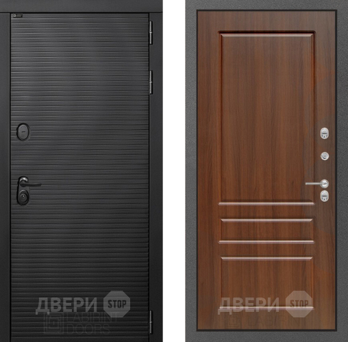 Входная металлическая Дверь Лабиринт (LABIRINT) Вулкано 03 Орех бренди в Подольск