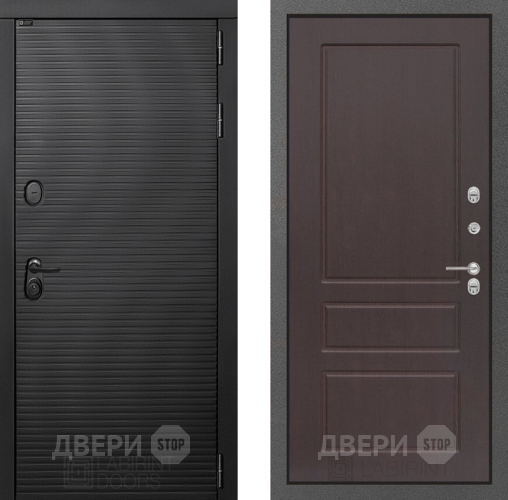 Входная металлическая Дверь Лабиринт (LABIRINT) Вулкано 03 Орех премиум в Подольск