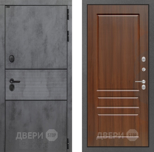 Входная металлическая Дверь Лабиринт (LABIRINT) Инфинити 03 Орех бренди в Подольск