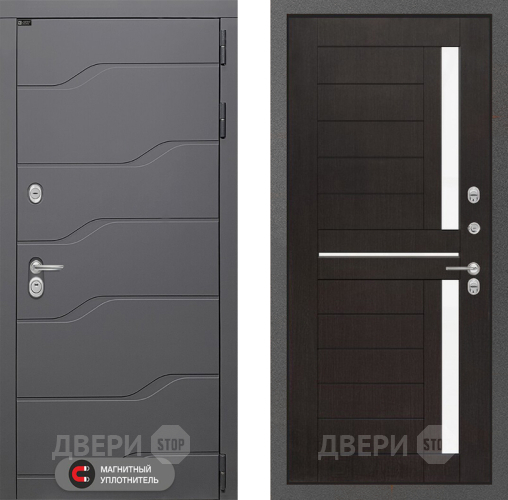 Входная металлическая Дверь Лабиринт (LABIRINT) Ривер 02 Венге в Подольск